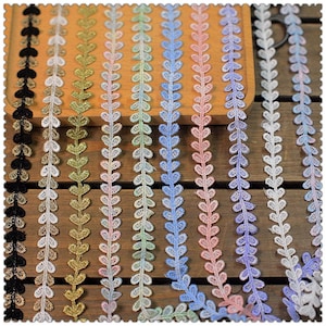 10 Meter 1,3 cm 0.51" breite Schwarz/Weiss Blattgold hohl Stoff Stickerei Spitzenborte Zierband Kleid Unterwäsche Bordüre dekoration N20T423P250614T