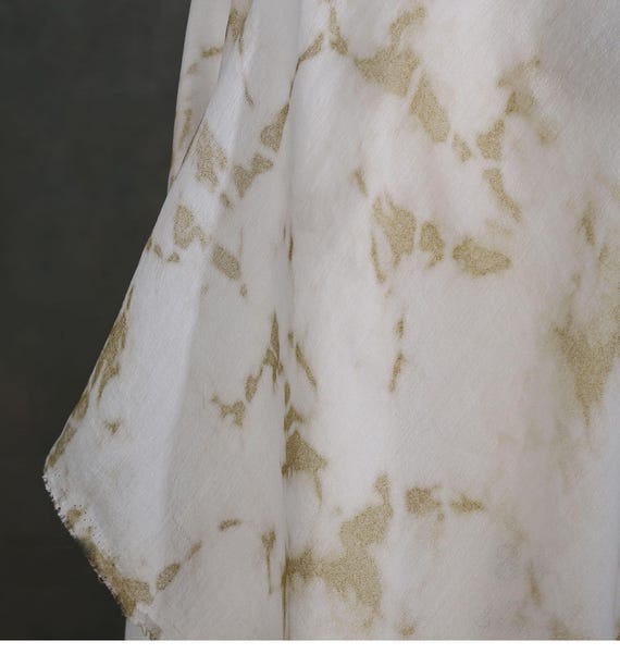 Ivory Camel Tie Dye Crack Lightweight Blend Printed Fabric Handmade Summer  Dress Skirt Shirt Pants Design Clothing Material I41Y200P250922S - Etsy