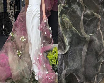 Cloud Mist metal Net Decoration Background Space Fiber Art Material Hard stiff Mesh Decoration Steel Wire Customized design V22U1G240521G S