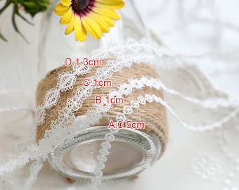 10 meter 1-1.3cm 0.39" wide ivory braid lingerie fabric embroidery dress bag socks sleeves lace trim ribbon tapes X28C451P220304R