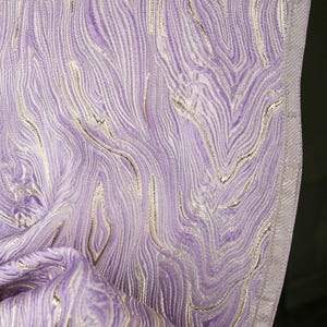 Golden glossy texture jacquard fabric marble crack weaving satin DIY dress shirt skirt pants coat jacket clothing material I41Y184P250516S