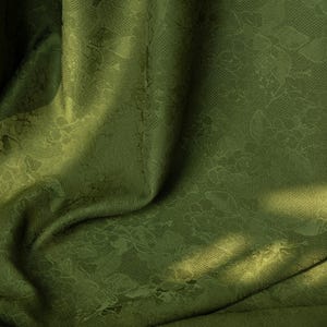 Blue/green/pink floral dark patterned jacquard fabric draped jacket coat Vest dress skirt shirt top suit clothing material R6C76C260929V