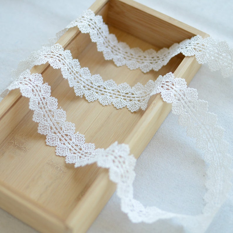 10 meter 3cm 1.18 wide ivory fabric embroidery tapes lace trim ribbon S18E880T191117R