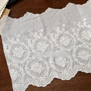 Tela de algodón color marfil (1 yarda, 25 cm de ancho, 9,84 pulgadas) para bordar, ideal para muñecas, camisas, faldas, vestidos, ribetes, decoración, cinta de encaje, N20T781P250605U