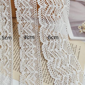5 metros 2,5-6 cm de largura bege algodão trançado renda guarnição fita tecido criança DIY bebê boneca roupas vestido saia camisa bordas material C42F79M230609C