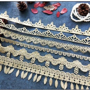 2-5 yards 1-5cm breit schwarz/gold Stoff Stickerei Quaste Schmetterling Shirt Kleid Rock Spitzenbesatz Band Bänder Gurt S34W28X230715C