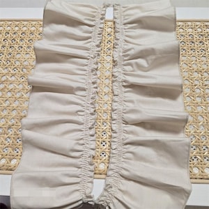 5 Meter 9 cm 3,54 "breites khaki Baumwolle Falten-Spitzenzierband DIY Rock Kleid Hemd Vorhang Kante Material Zubehör C24X971P250405C