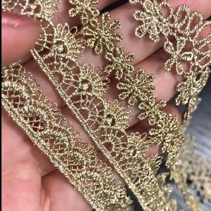 10 Meter 1,1-2,4 cm breite Goldhohl Jakobsmuschel Stoff Stickerei Kind Puppe Kleid Rock Hemd Einfassung Material Spitzenbesatz Band R8U15C241220C