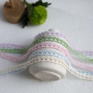 10 Meter 1 cm 0,39 "breite bunte Jakobsmuschel hohle Stoffstickerei Puppenrock Kleid Ärmel Kantenmaterial Spitzenbesatz Band X28C659L250112R