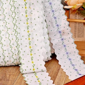 5 yards 7.5 cm breites baumwollgewebe mit blumen blumen blumen blumen blumen muster blumen blumen blumen blumen Einfassung