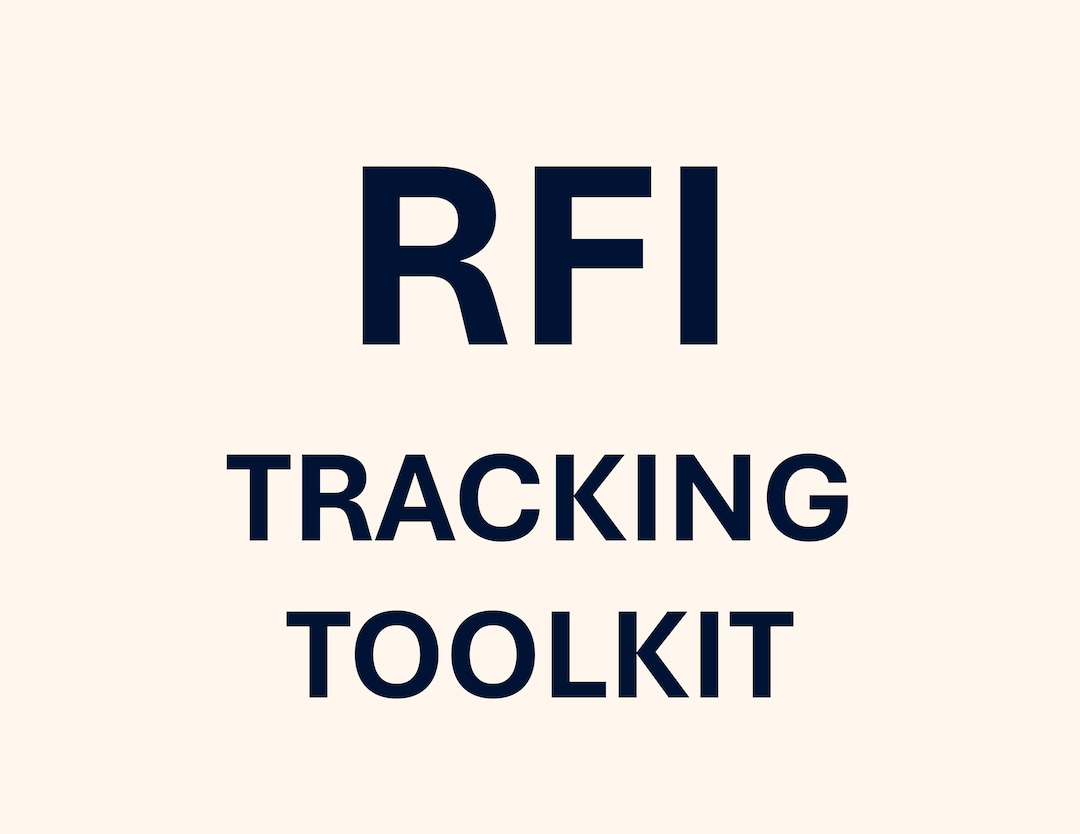 Construction RFI Tracking Templates for General Contractors | RFI Log ...