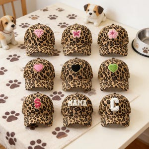 Retro Leopardenmuster Baseballkappe, Y2K süße und coole Leopardenmuster Kappe, ein Geschenk für Sie.