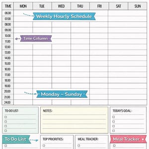 Printable Planner A4 – Daily, Weekly & Monthly Organizer - Etsy