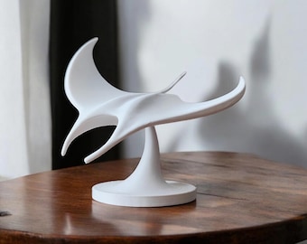 Manta Ray Sculpture | 3D Printed Ocean Art