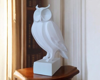 Modern 3D Printed Owl Sculpture