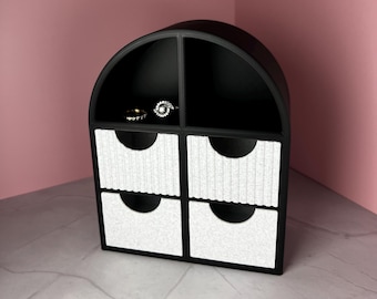 Modern Arch Jewelry Organizer with Drawers