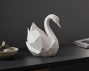 3D Printed Swan Statue