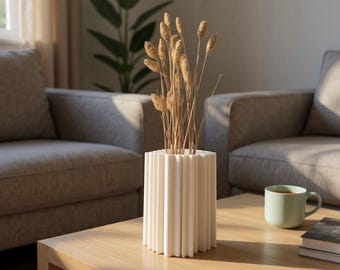 Modern Sculptural Dried/Faux Plant Vase