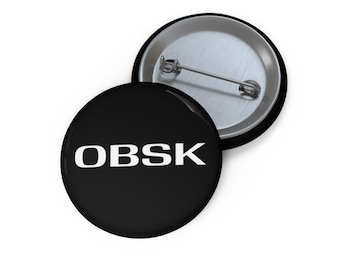 OBSK-Signatur-Pin | Rundes schwarzes Abzeichen