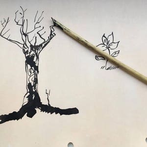 Handgefertigter Rohrfeder zum Zeichnen und Kalligrafieren