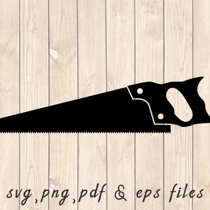 Hand Saw Blade SVG PNG PDF Craft Cutting File