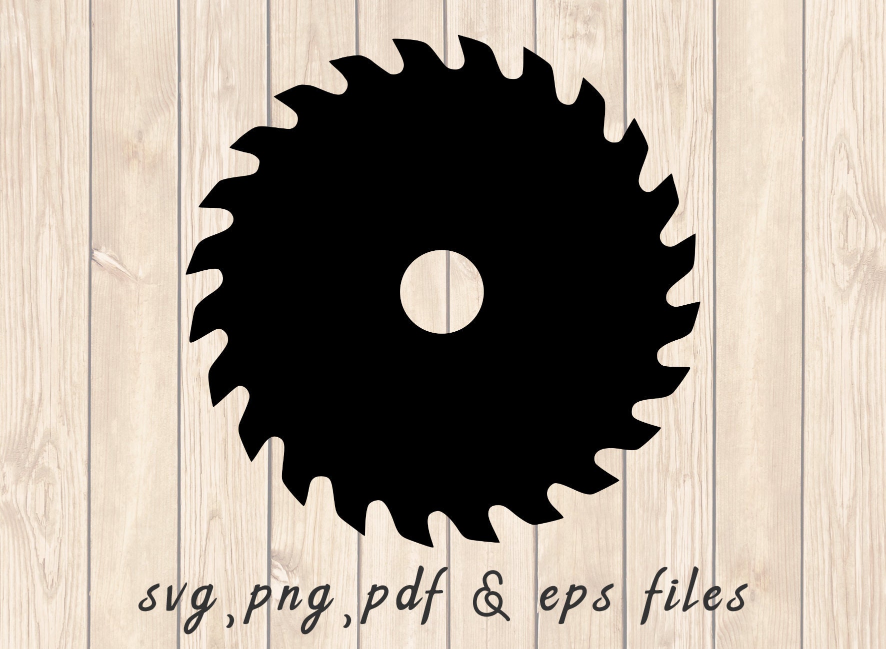 Circular Saw Blade SVG PNG PDF Craft Cutting File Etsy