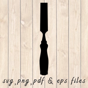 Woodworking Chisel SVG PNG PDF Craft Cutting File