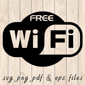 Kostenlose Wi-Fi SVG PNG PDF Bastel-Schneidedatei