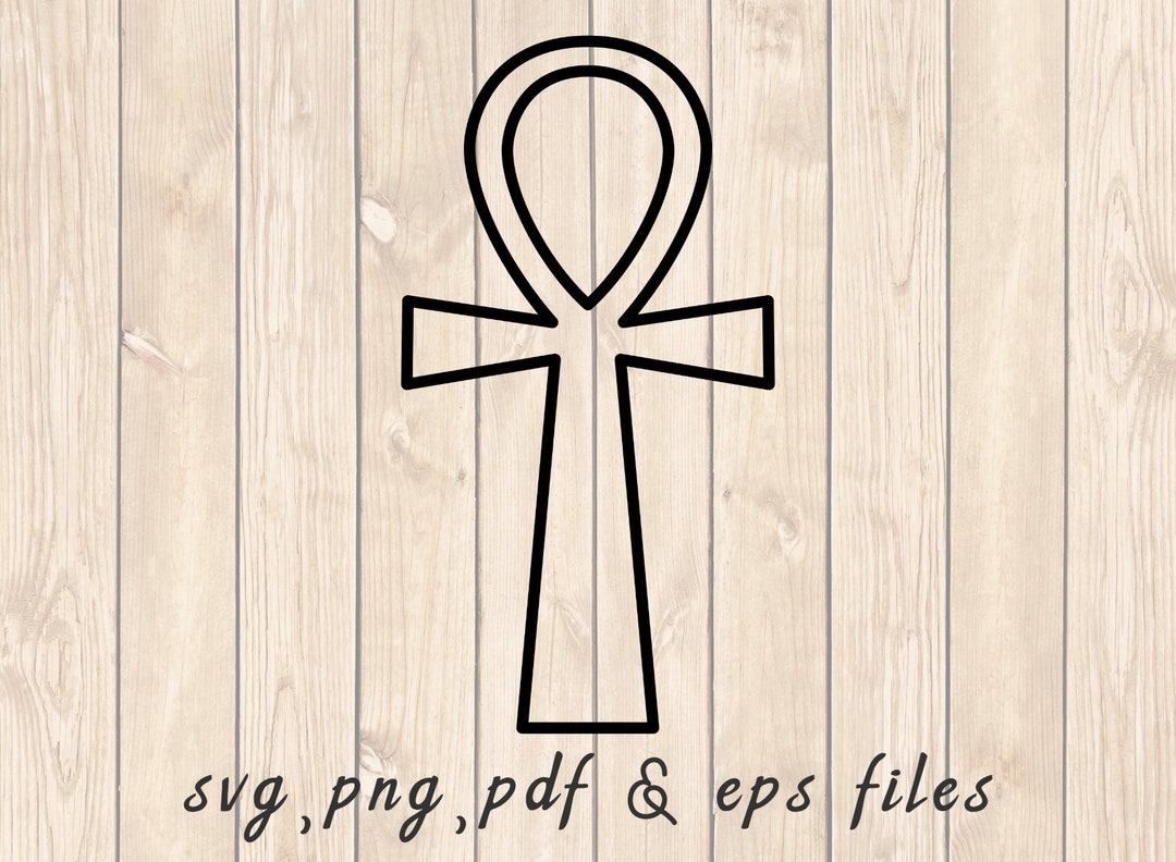 Ankh Egyptian Cross Outline SVG PNG PDF Craft Cutting File - Etsy UK
