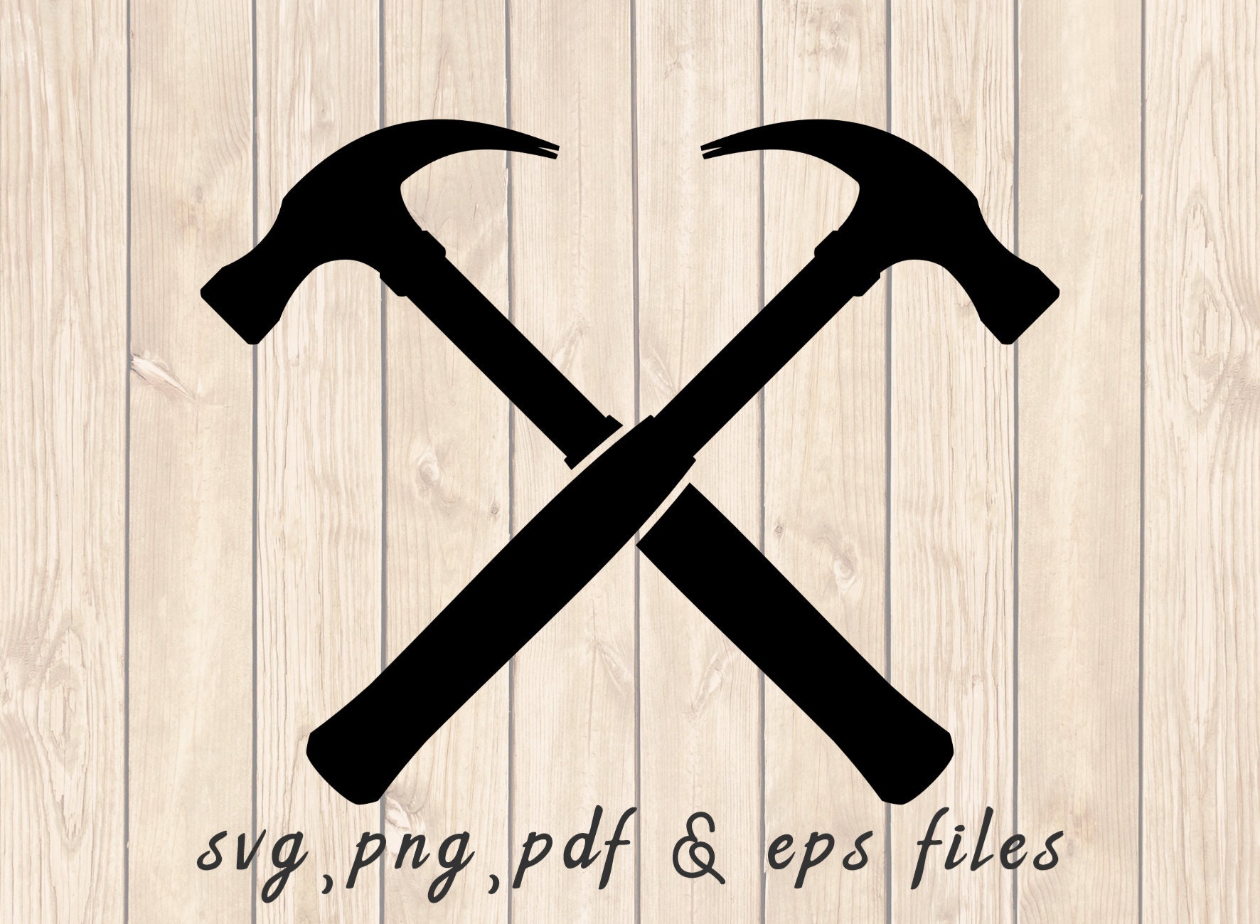 Crossed Hammers SVG PNG PDF Craft Cutting File Etsy Australia