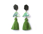 Tropical Tassel Earrings