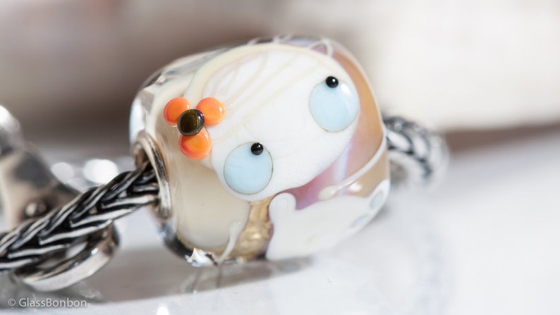 Small Core Artisan Bead Lily Ladybug SRA Lampwork Beads BHB