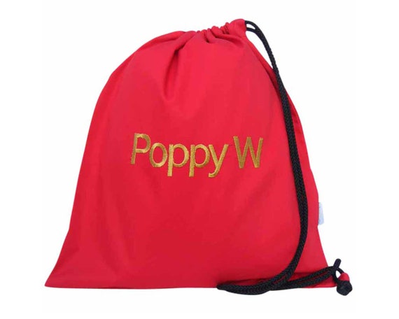 Personalised Dinosaur Drawstring Rucksack Canvas Gym// PE Bag /'Triceratops/'