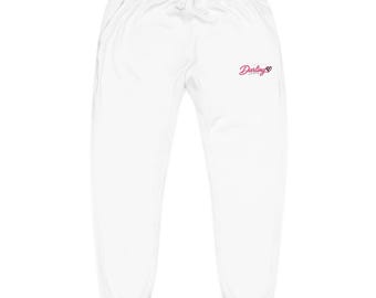 Drag racing Dragstrip Darling Embroidered Fleece Sweatpants