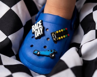 Drag Racing Themed Croc Charms for Adults and Kids! (Charms Only)