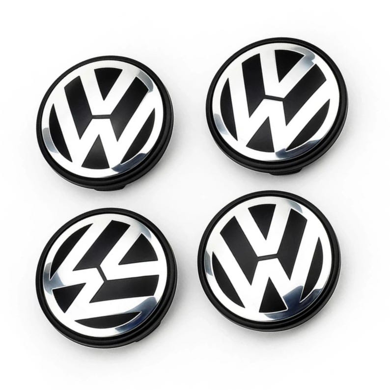 Set of 4 Volkswagen Wheel Center Caps – 56 Mm / 60 Mm / 70 Mm (set of 4 ...