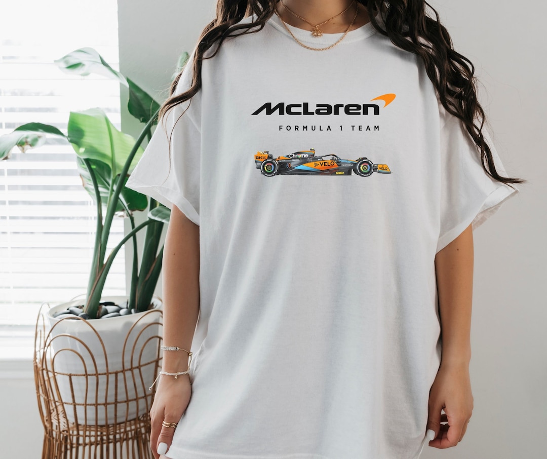 Mclaren Formula One Tshirt Comfortable Tee F1 Gift of Lando Norris and