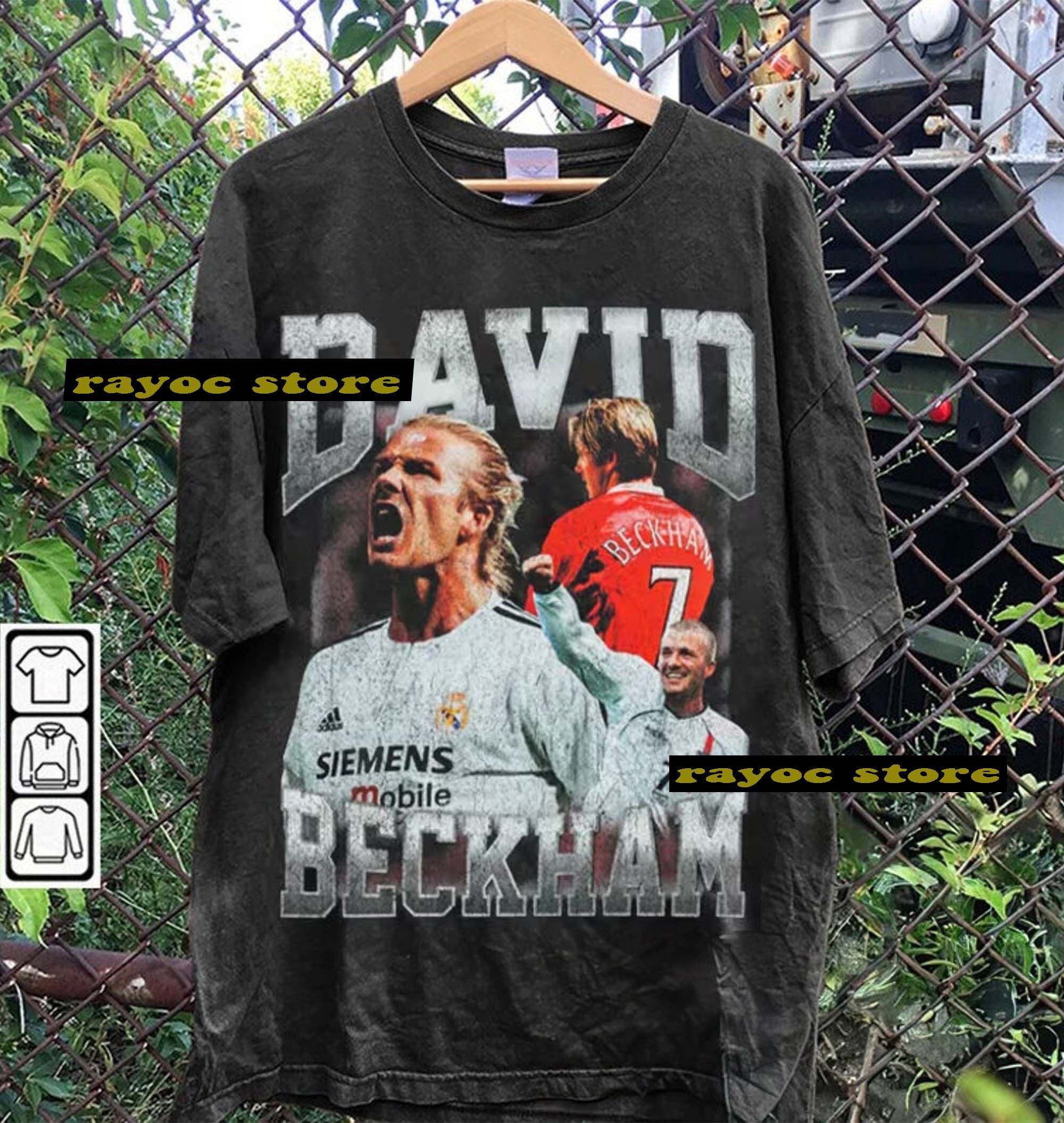 David Beckham Vintage 90s Graphic Style T shirt, David Beckham Shirt, Vintage Oversized Sport