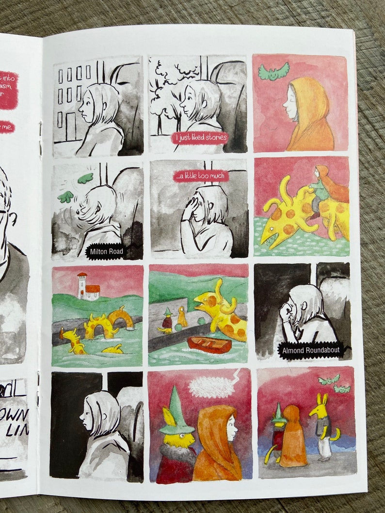 Daydream a comic zine about a girl with an overactive imagination and an immersive daydream world image 6