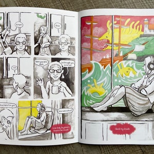 Daydream a comic zine about a girl with an overactive imagination and an immersive daydream world image 4