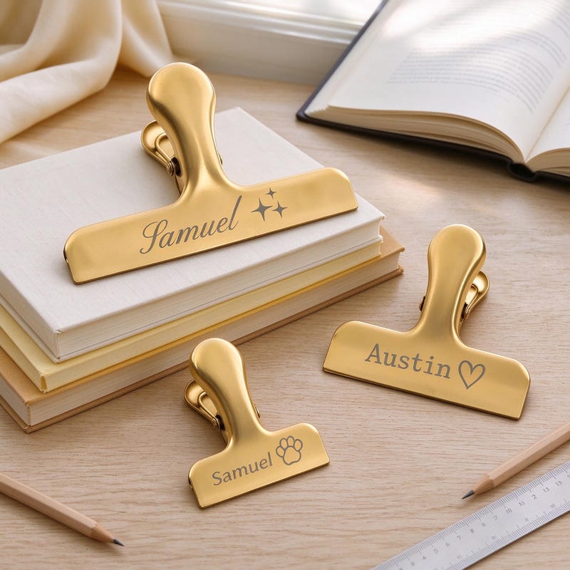 Journal Paper Clips Gold - Etsy