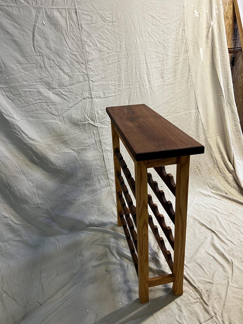 Wood Rack Tables Handmade Wine Rack/table Made From Hard Wood, No Plywood - Etsy