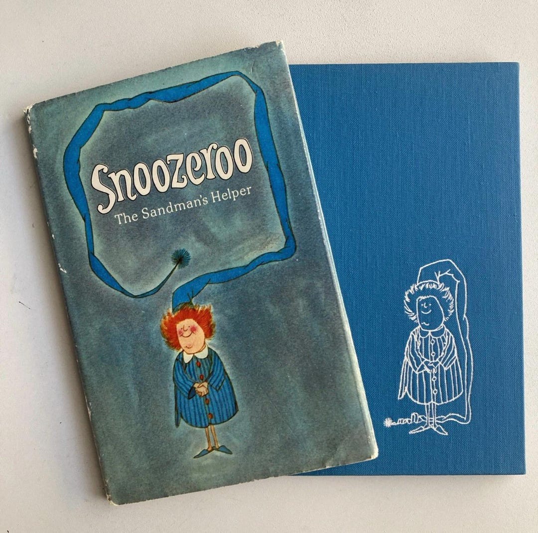 Vintage Snoozeroo the Sandman’s Helper Children’s Book W/ Slipcase ...