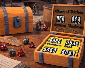 Chest of Riches RPG Tabletop Counter Chest