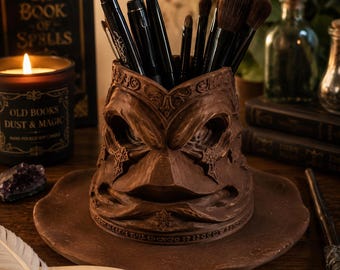 3D Printed Wizard Hat Pen Holder | Fantasy Desk Organizer, Book Lover Decor