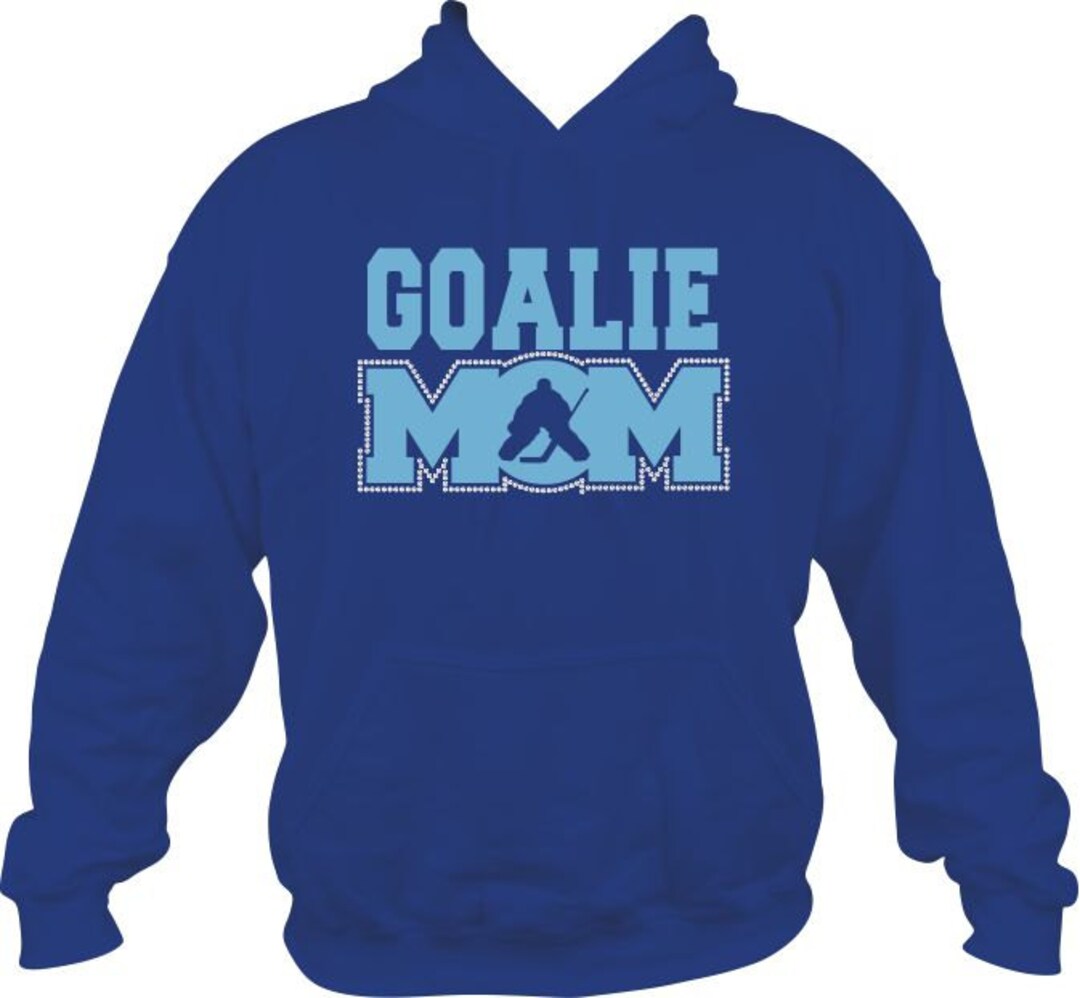 Ice Hockey Goalie Mom Rhinestone Sweatshirt Etsy New Zealand