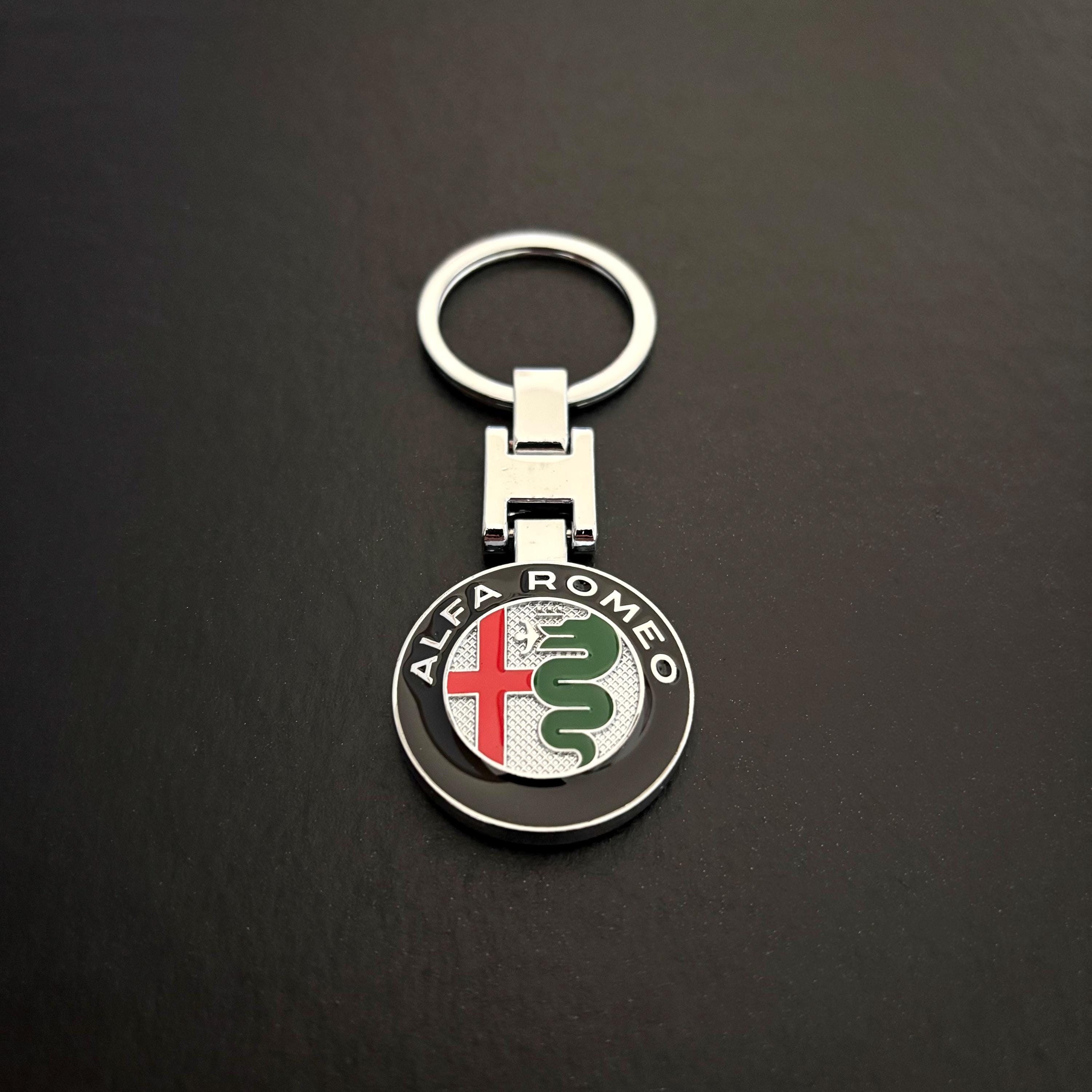 LIGPUS Porte-clés de Voiture, pour Alfa Romeo 147 Clé de Voiture Anneau