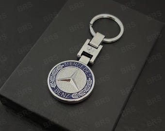 Mercedes-Benz Blue Metal Keyring – A C E S AMG GLC Class – New