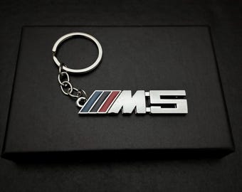 BMW M5 Metal Keyring | M Power Logo | Car Sport Accessory | Gift for BMW Enthusiasts | E39 E60 F10 F90 G30