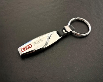 Audi Metal Keychain - MTM Luxury Keyring for A1 A3 A4 A5 A6 Q3 Q5 Q7 TT RS S-Line